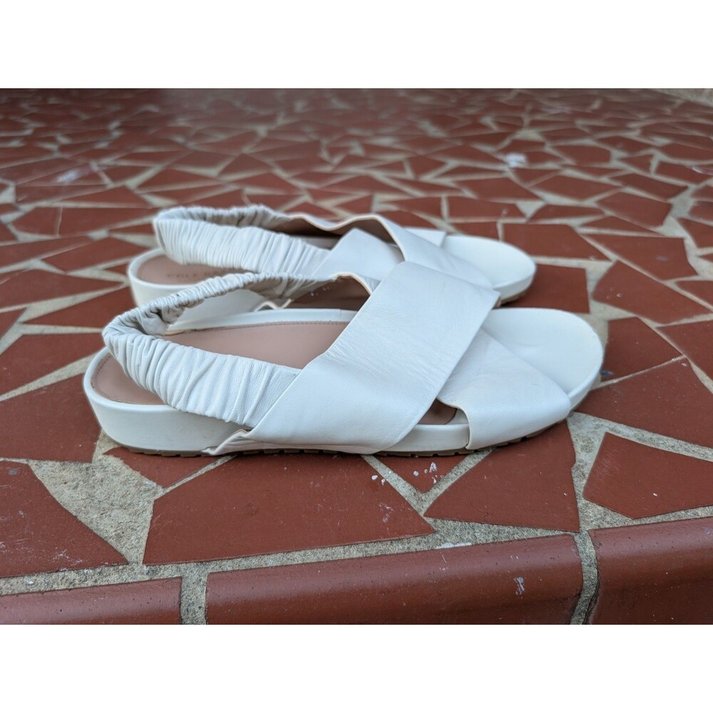 Cole Haan Grand Series 'Morena' Slingback Leather Sandal- Beige/Ivory 10.5 B